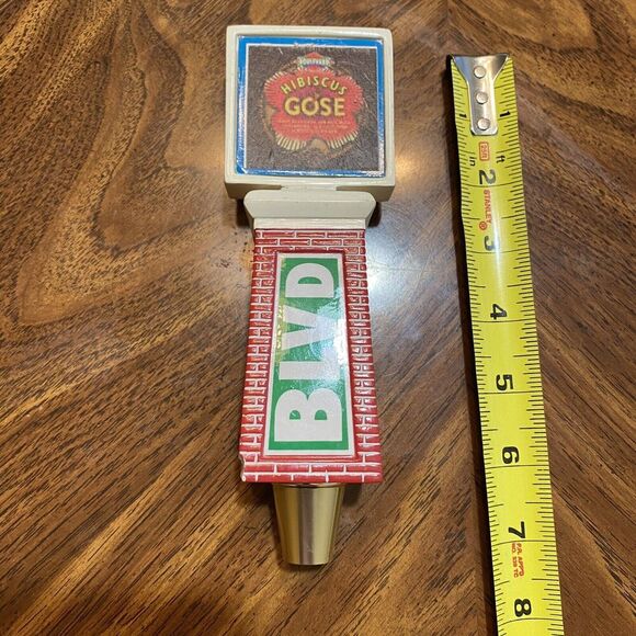 Boulevard Brewing Hibiscus Gose Beer Tap Handle BLVD Mancave Craft Beer - Picture 5 of 7